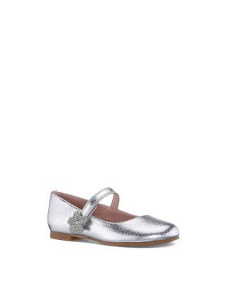 Girls' Meryl Rhinestone Strap Ballet Flats – Little Kid by NINA