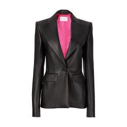 Blazer leather single button by NINA RICCI