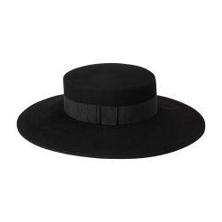 Felt wool canotier by NINA RICCI