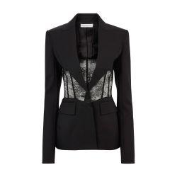Jacket with lace insert by NINA RICCI