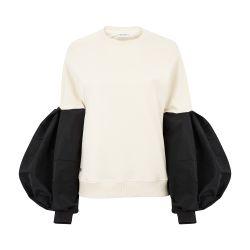 Knitted sweater with cocoon sleeves by NINA RICCI