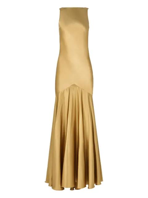 Mermaid open back maxi dress by NINA RICCI
