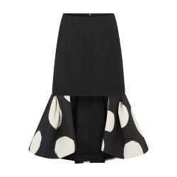 Midi skirt with double ruffles by NINA RICCI