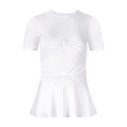 Peplum t-shirt with bow detail by NINA RICCI