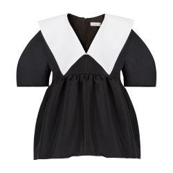 Taffeta babydoll top by NINA RICCI