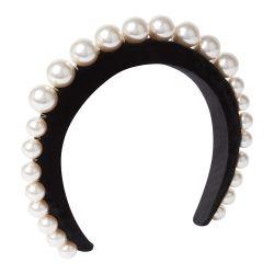 Voluminous headband with pearls by NINA RICCI