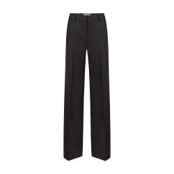 Wide leg wool gabardine pants by NINA RICCI