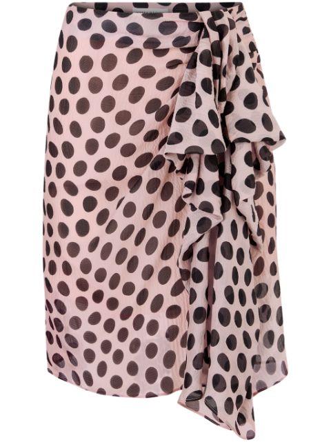 asymmetric bow skirt by NINA RICCI