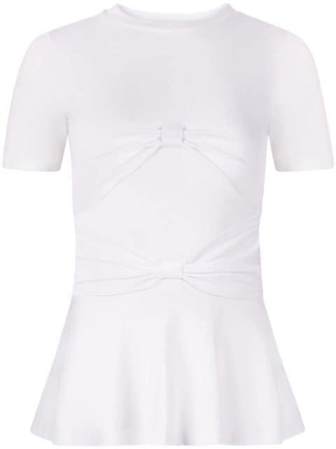 bow detailed t-shirt by NINA RICCI
