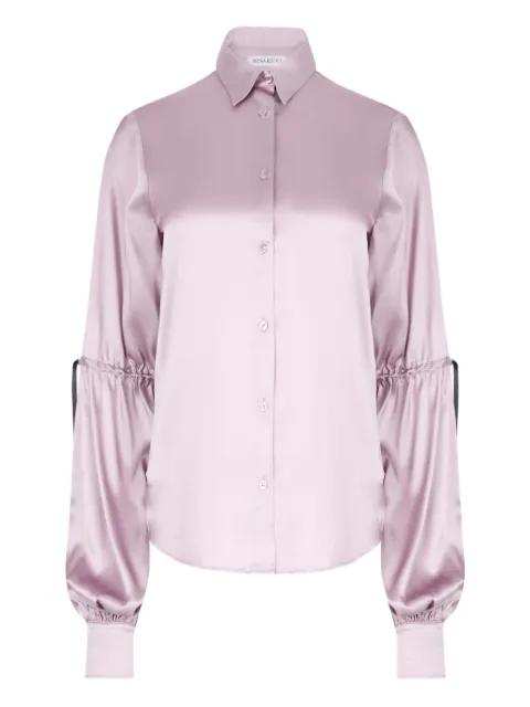 bow-satin shirt by NINA RICCI