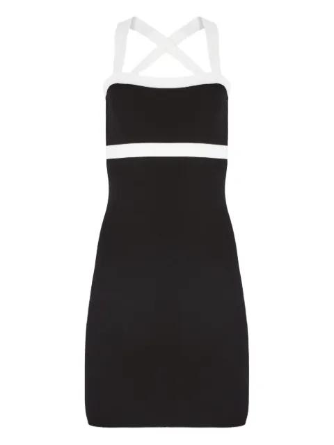 contrasting-knit mini dress by NINA RICCI