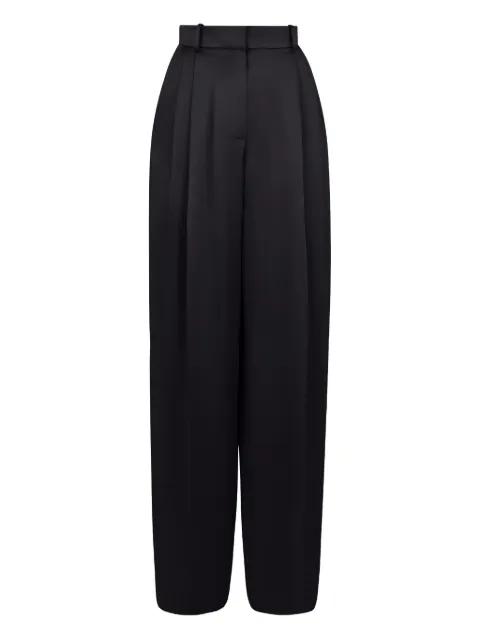 crepe satin trousers by NINA RICCI