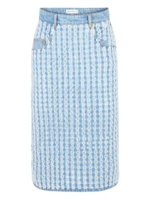 denim midi skirt by NINA RICCI