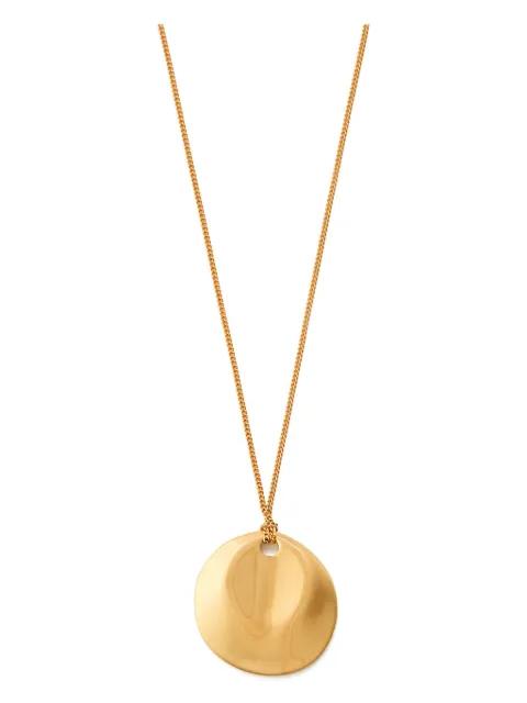dented-medallion necklace by NINA RICCI