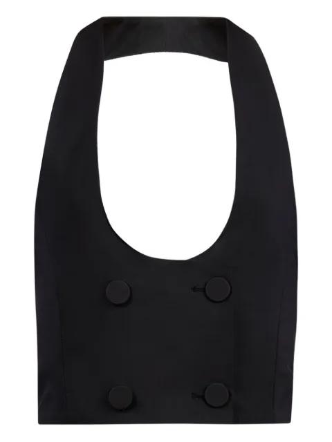 double-breasted vest by NINA RICCI
