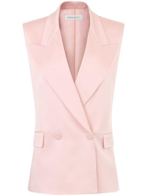 double-breasted vest by NINA RICCI
