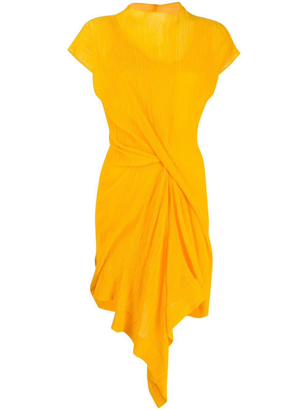 draped front shift dress by NINA RICCI