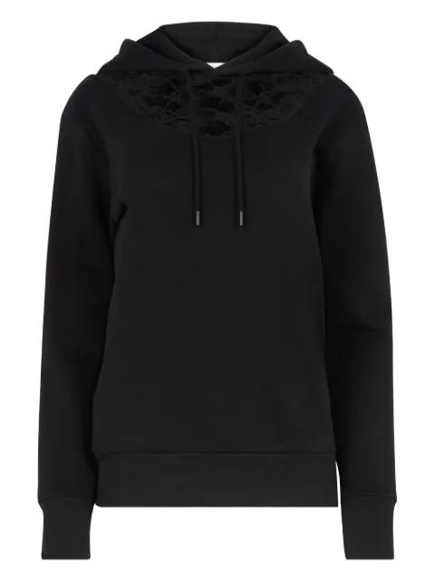 drawstring fleece hoodie by NINA RICCI