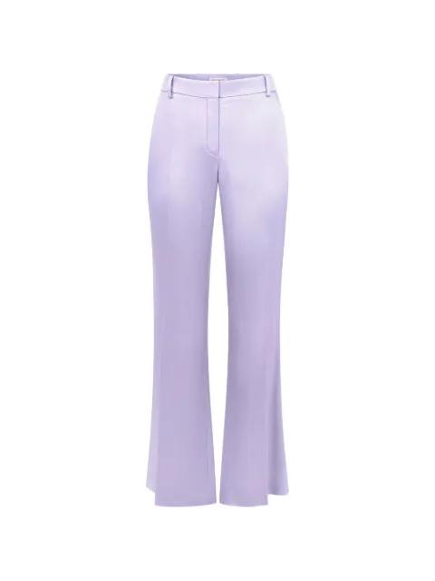 flared crepe-satin trousers by NINA RICCI