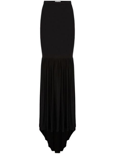 gathered mermaid maxi skirt by NINA RICCI