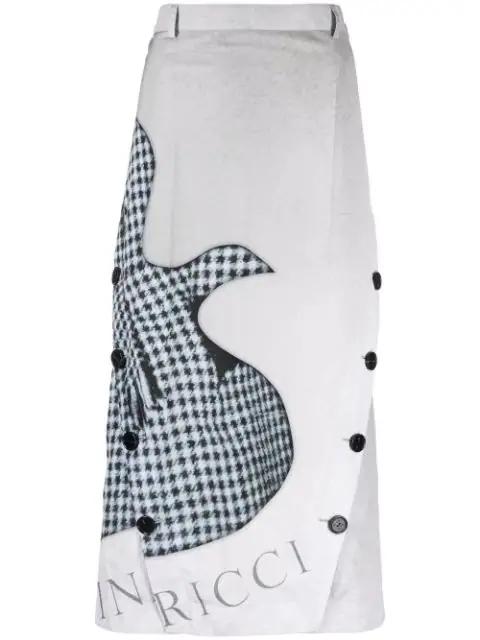 graphic-print midi skirt by NINA RICCI