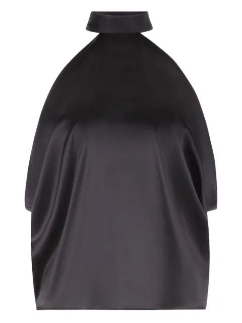 halterneck satin blouse by NINA RICCI
