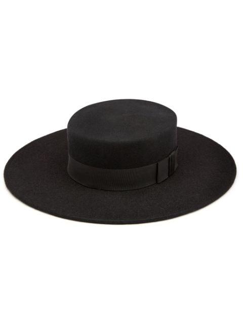 large felt wool boater by NINA RICCI