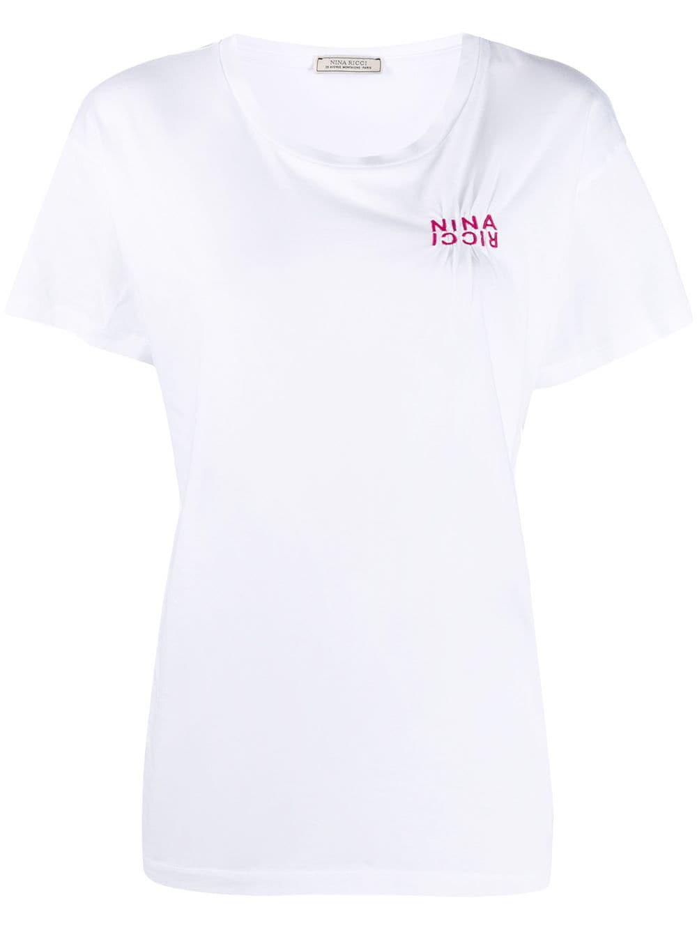 logo print t-shirt by NINA RICCI
