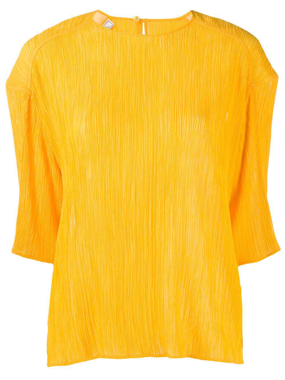 micro-pleated T-shirt by NINA RICCI