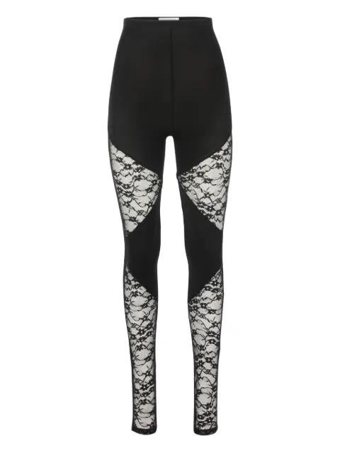patchwork-lace leggings by NINA RICCI