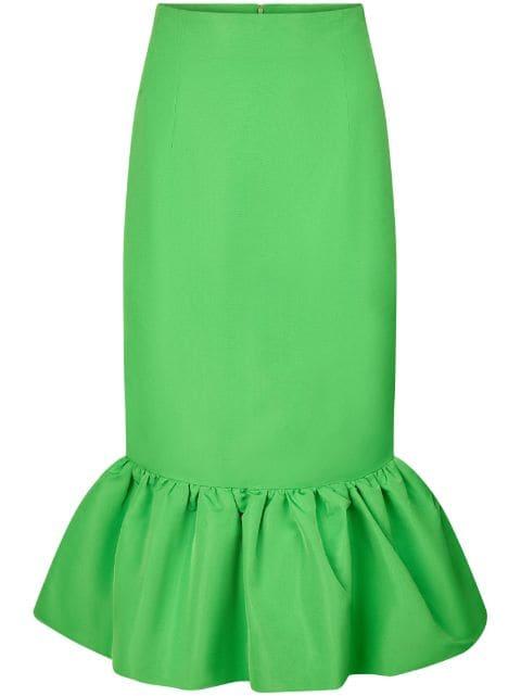 peplum-hem pencil skirt by NINA RICCI