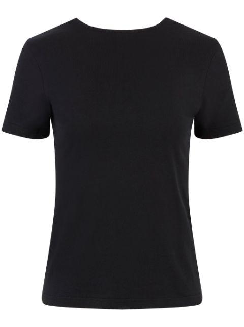 plunging draped back T-shirt by NINA RICCI