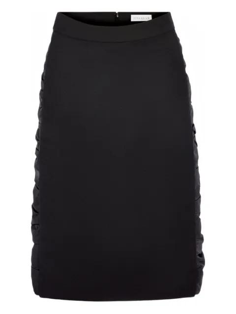 ruched-effect wool midi skirt by NINA RICCI