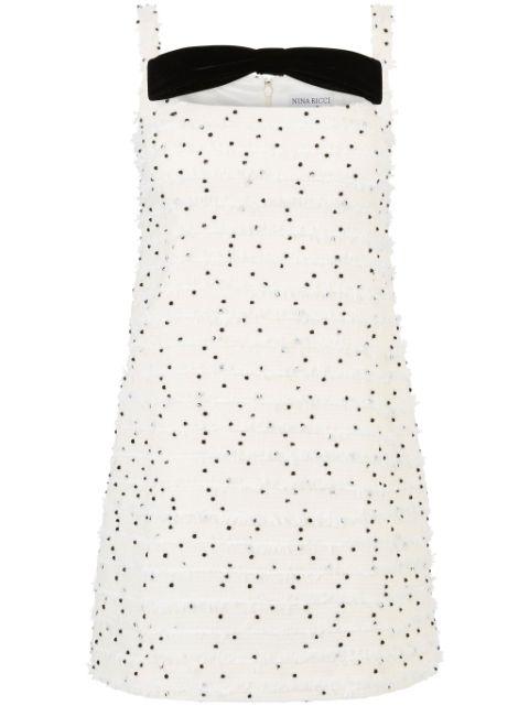 square-neck mini dress by NINA RICCI