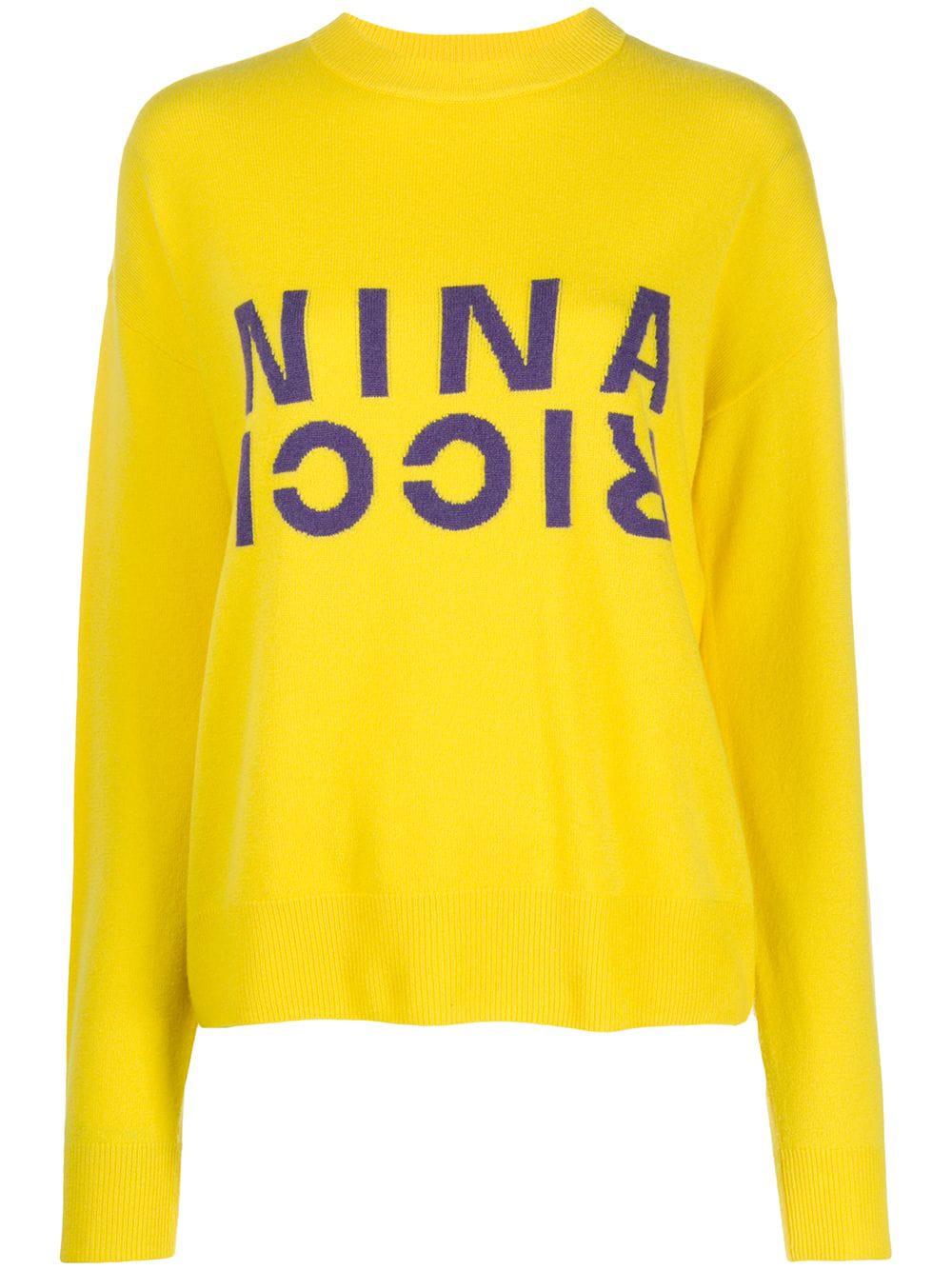 stitched logo jumper by NINA RICCI