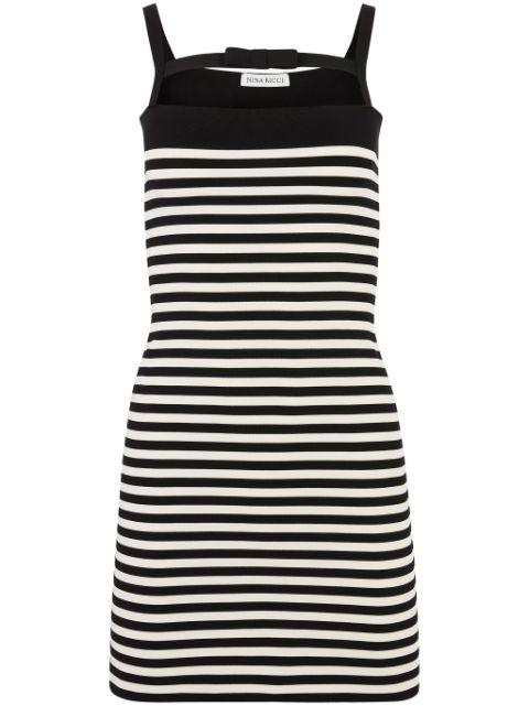 stripe-pattern mini dress by NINA RICCI