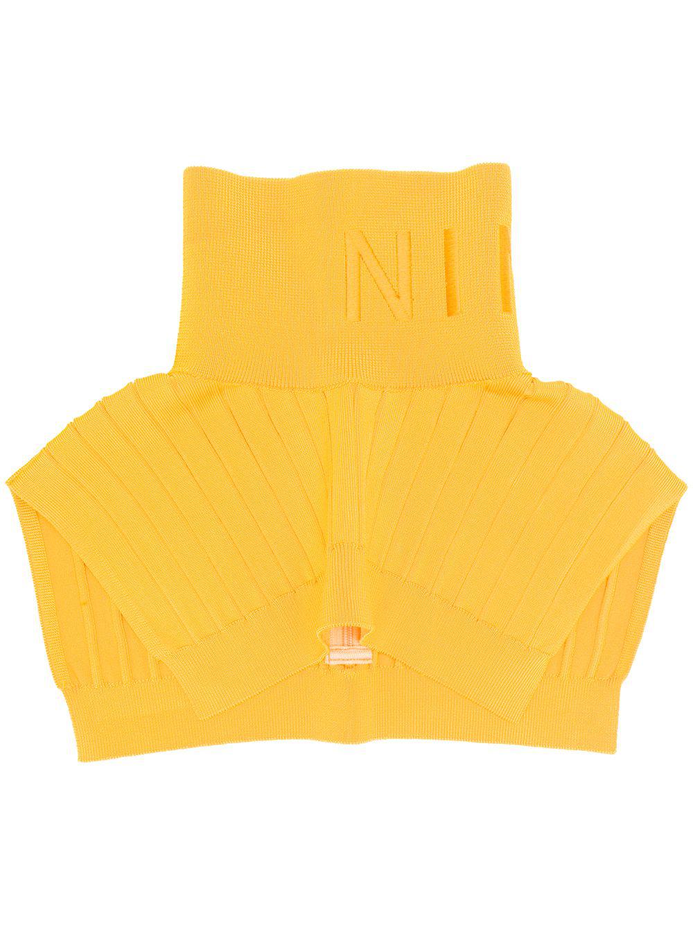 turtleneck ribbed scarf by NINA RICCI