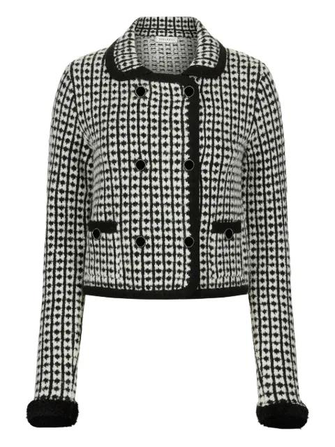 tweed-effect double-breasted jacket by NINA RICCI