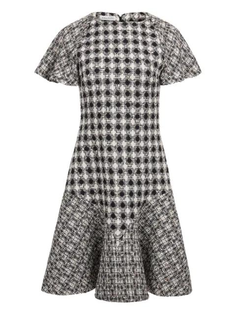 tweed flared-hem mini dress by NINA RICCI