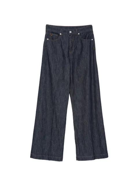 Audrey logo-patch jeans by NINE IN THE MORNING