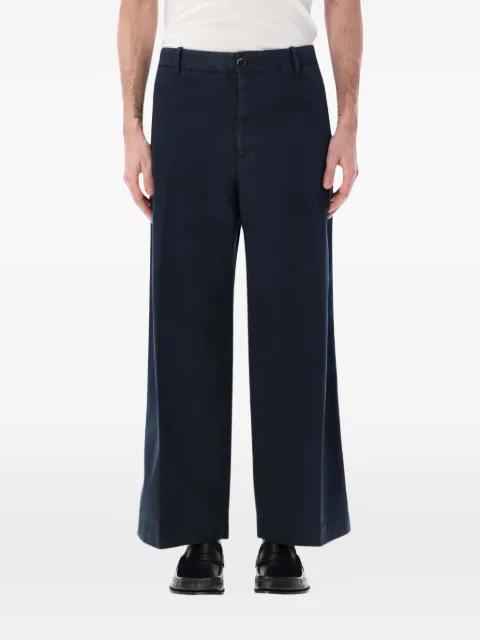 Thiago logo-patch chino trousers by NINE IN THE MORNING