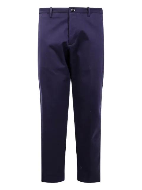 button-fastening cotton trousers by NINE IN THE MORNING