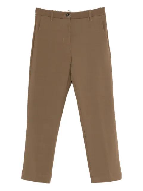 button-fastening trousers by NINE IN THE MORNING