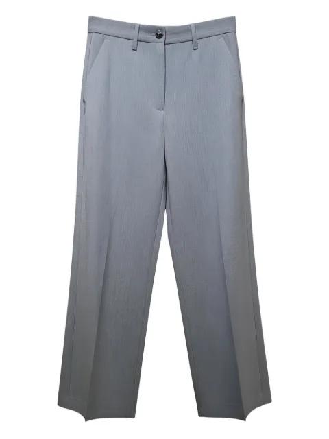 button pressed crease trousers by NINE IN THE MORNING