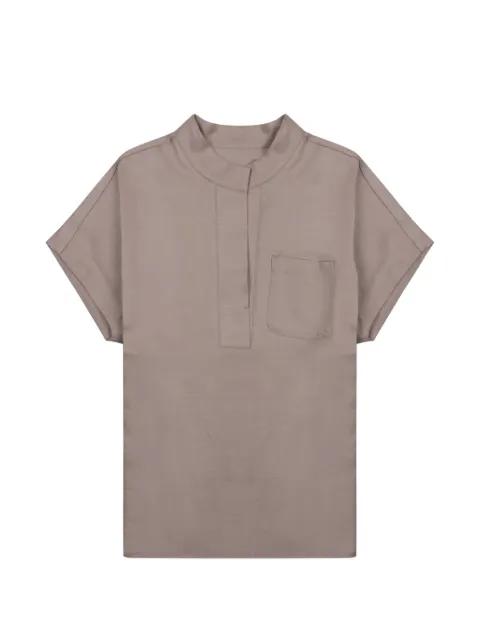 chest-pocket blouse by NINE IN THE MORNING