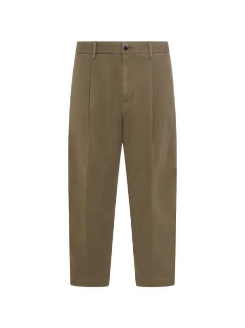 pleat-detail trousers by NINE IN THE MORNING