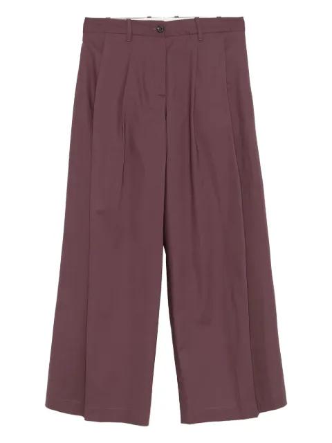 pleat-detailing trousers by NINE IN THE MORNING