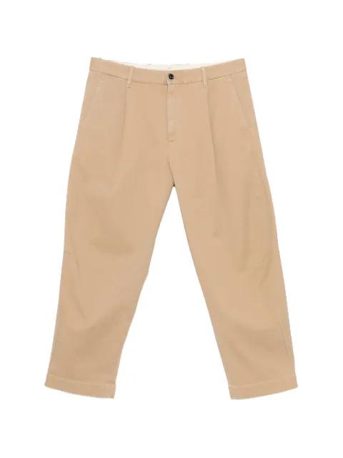pleated tapered trousers by NINE IN THE MORNING