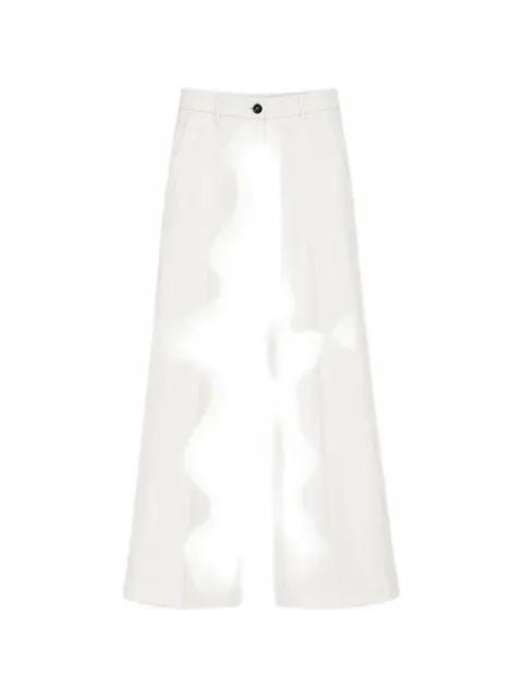pressed-crease wide-leg trousers by NINE IN THE MORNING