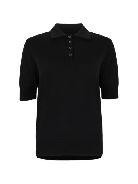 ribbed-trim short-sleeve polo shirt by NINE IN THE MORNING